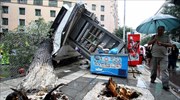 «Βροχή» προβλημάτων από τη νεροποντή στη Θεσσαλονίκη