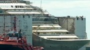 Με ασφάλεια προσέδεσε το Costa Concordia στη Γένοβα