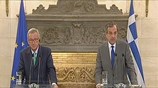 Κοινές δηλώσεις του Αντ.Σαμαρά με Ζαν Κλοντ Γιούνκερ στο Μαξίμου