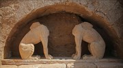 Αποκαλύφθηκαν εξ ολοκλήρου οι Σφίγγες στην Αρχαία Αμφίπολη