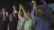 Δημόσια εμφάνιση και υποσχέσεις ηγετών της Χαμάς