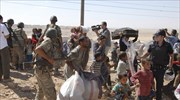 Δεκάδες χιλιάδες Κούρδοι της Συρίας εισήλθαν στην Τουρκία
