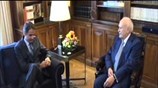 Συνάντηση Κ. Μητσοτάκη - Κ. Παπούλια στο Προεδρικό Μέγαρο