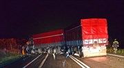 Ακόμη ένα τροχαίο με νταλίκα τα μεσάνυχτα στην Εγνατία Οδό