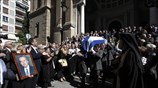 Με τιμές εν ενεργεία υπουργού Εθνικής Άμυνας κηδεύτηκε ο Γ. Χαραλαμπόπουλος