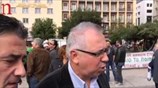 Συγκέντρωση λιμενεργατών στην Κλαυθμώνος