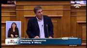 Απόσπασμα της ομιλίας του Ευκλείδη Τσακαλωτού στην συζήτηση για τον Προϋπολογισμό του 2015