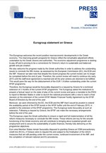 Η ανακοίνωση του Eurogroup για τη δίμηνη παράταση