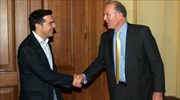 Ζητήματα του τραπεζικού συστήματος στη συνάντηση Αλ. Τσίπρα - Γ. Προβόπουλου