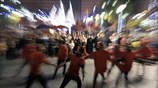 Χριστουγεννιάτικο σκηνικό στην πλατεία Συντάγματος