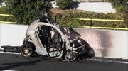 Στα εγκληματολογικά ρούχα του οδηγού και του αυτοκινήτου που εξερράγη
