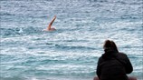 Χειμερινές βουτιές στην παραλία του Μπάτη