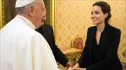 Η Αντζελίνα Τζολί  στο Βατικανό για την προβολή του «Αλύγιστου»
