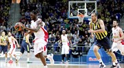 Μπάσκετ: «Άλωσε» την Πόλη ο Ολυμπιακός, 74-68, την Φενερμπαχτσέ