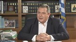 Πανος Καμμένος: Συνεργασία με το ΣΥΡΙΖΑ μόνο εάν γίνουν σεβαστές οι κόκκινες γραμμές μας.