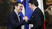 Σε ιδιαίτερα καλό κλίμα η συνάντηση Τσίπρα - Ρέντσι