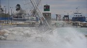 Ζημιές από την κακοκαιρία σε Χίο και Λέσβο