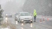 Χανιά: Kλειστοί δρόμοι λόγω του χιονιά
