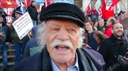 Ο Μ. Γλέζος στη συγκέντρωση αλληλεγγύης του Βελγίου