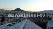 Στα «λευκά» ξύπνησαν πολλές περιοχές της Αττικής