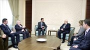 Συνάντηση Άσαντ με Γάλλους βουλευτές και γερουσιαστές