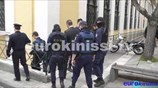 Η μεταγωγή του Η. Κασιδιάρη στα δικαστήρια για τη δίκη με την Λιάνα Κανέλλη