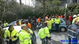 Διαμαρτυρία εργαζόμενων της εταιρίας "Ελληνικός Χρυσός"