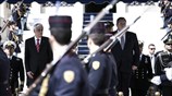 Επίσημη επίσκεψη του ΠτΔ στο υπουργείο Εθνικής Άμυνας