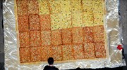 Κίνα: Γιγάντια πίτσα για τους πελάτες εμπορικού κέντρου