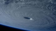 Ο τυφώνας Maysak όπως φαίνεται από το Διεθνή Διαστημικό Σταθμό
