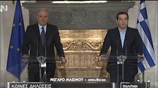 Κοινές δηλώσεις Αλ. Τσίπρα - Δ. Αβραμόπουλου