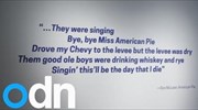 1,2 εκατ. δολ. για τους στίχους του «American Pie»