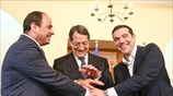 Τριμερής διάσκεψη Ελλάδας - Κύπρου - Αιγύπτου