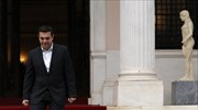 Ευδιάθετος ο Πρωθυπουργός έξω από το Μαξίμου