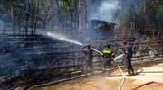 Σχεδόν ολοσχερώς κάηκε το Θέατρο Ρεματιάς από την πυρκαγιά