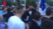 Μικροένταση στα «λουλουδάδικα» όταν συναντήθηκαν πορείες Ποντίων και αριστεριστών