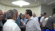 Στιγμιότυπα από την έναρξη της συνεδρίασης της Κ.Ε. του ΣΥΡΙΖΑ