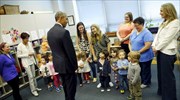 Κοριτσάκι θυμώνει μπροστά στον Ομπάμα