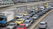 Έντονο μποτιλιάρισμα στην Εθνική από τον κόμβο Καλυφτάκη
