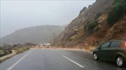 Χανιά: Προβλήματα στο οδικό δίκτυο λόγω καταρρακτώδους βροχής