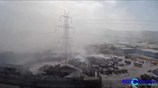 Αερολήψη από την φωτιά στο εργοστάσιο ανακύκλωσης στον Ασπρόπυργο