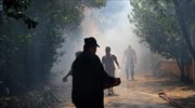 Βελτιώνεται η κατάσταση στο πύρινο μέτωπο στα Τουρκοβούνια