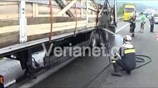 Νταλίκα τυλίχθηκε στις φλόγες στην Εγνατία Οδό