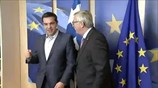 Η άφιξη του Αλ. Τσίπρα στο κτήριο της Κομισιόν