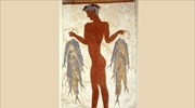 Η διάσημη τοιχογραφία του «Ψαρά» εκτίθεται στο Μουσείο Προϊστορικής Θήρας