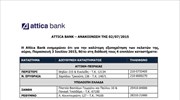 Attica Bank: Τέσσερα επιπλέον καταστήματα στη διάθεση του κοινού