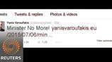 Το Reuters για την παραίτηση Γ. Βαρουφάκη