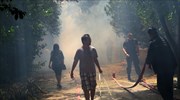 Σε ύφεση φωτιά στο Ζευγολατιό Κορινθίας