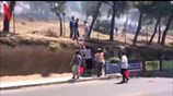 Πλάνα από την πυρκαγιά στον Υμηττό