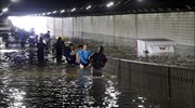 Νεροποντές προκάλεσαν πλημμύρες σε πολλές πόλεις της Κίνας
